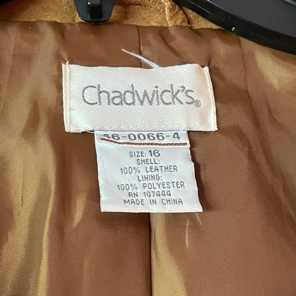 Chadwick’s Tan Genuine Leather Jacket - Picture 3 of 10
